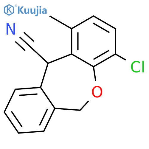 Dibenz[b,e]oxepin-11-carbonitrile, 4-chloro-6,11-dihydro-1-methyl- structure