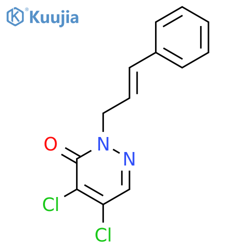 3(2H)-Pyridazinone, 4,5-dichloro-2-(3-phenyl-2-propenyl)- structure