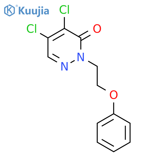 4,5-dichloro-2-(2-phenoxyethyl)-2,3-dihydropyridazin-3-one structure