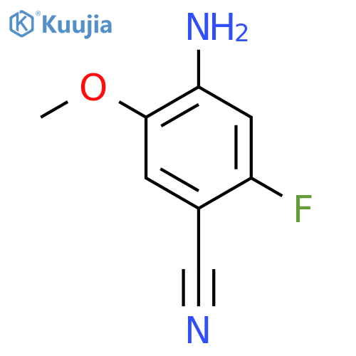 4-Amino-2-fluoro-5-methoxybenzonitrile structure