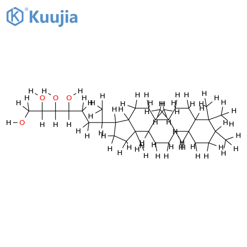 (3beta,32R,33R,34S)-3-Methyl-29-(2,3,4,5-tetrahydroxypentyl)hopane structure