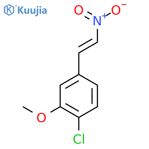 1-chloro-2-methoxy-4-(2-nitroethenyl)benzene structure