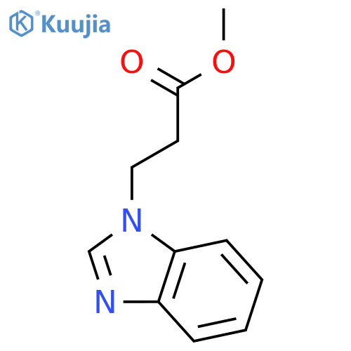 1H-Benzimidazole-1-propanoic acid methyl ester structure