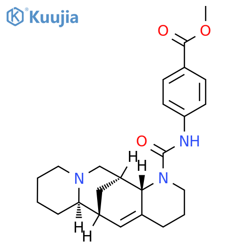 methyl 4-((6R,6aR,13R,13aS)-2,3,4,6,6a,7,8,9,10,12,13,13a-dodecahydro-1H-6,13-methanodipyrido[1,2-a:3',2'-e]azocine-1-carboxamido)benzoate structure
