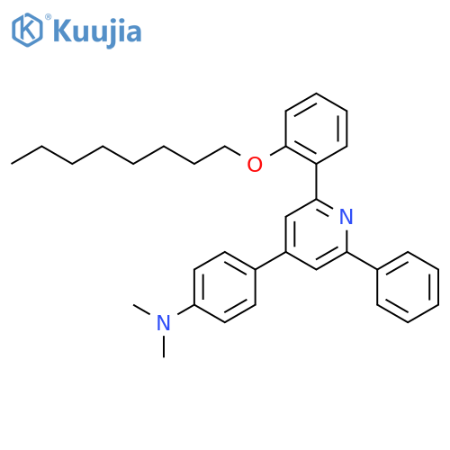 N,N-Dimethyl-4-(2-(2-(octyloxy)phenyl)-6-phenylpyridin-4-yl)aniline structure