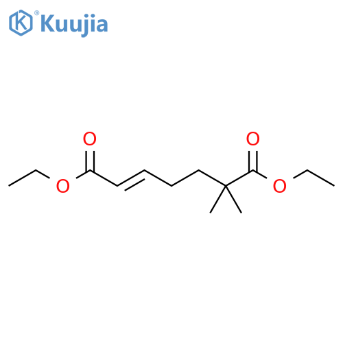 2-Heptenedioic acid, 6,6-dimethyl-, diethyl ester, (E)- structure