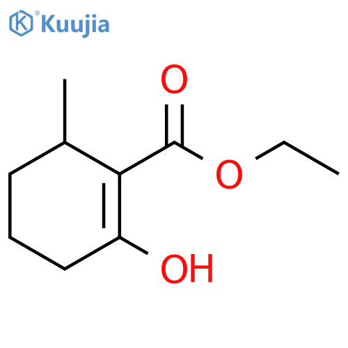 1-Cyclohexene-1-carboxylic acid, 2-hydroxy-6-methyl-, ethyl ester structure