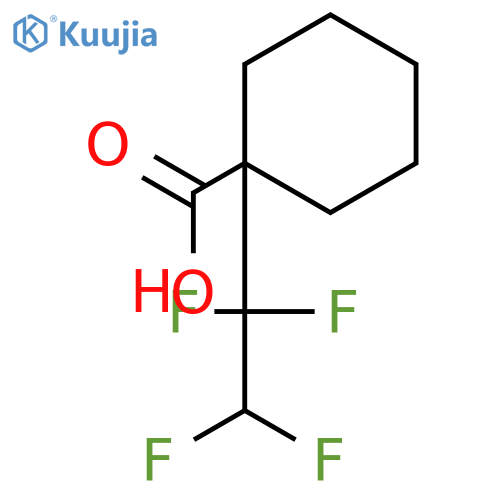 1-(1,1,2,2-tetrafluoroethyl)cyclohexane-1-carboxylic acid structure