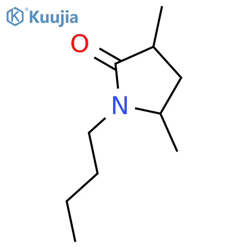 2-Pyrrolidinone, 1-butyl-3,5-dimethyl-, trans- (9CI) structure