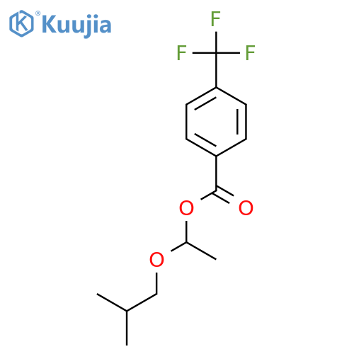 BENZOIC ACID, 4-(TRIFLUOROMETHYL)-, 1-(2-METHYLPROPOXY)ETHYL ESTER structure