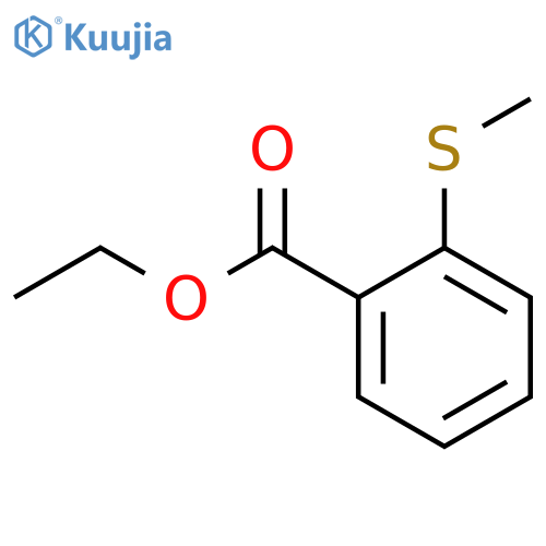 Benzoic acid,2-(methylthio)-, ethyl ester structure