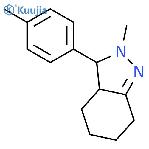 2H-Indazole, 3,3a,4,5,6,7-hexahydro-2-methyl-3-(4-methylphenyl)- structure
