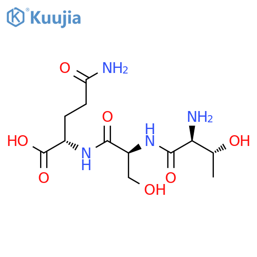 L-Glutamine, N2-(N-L-threonyl-L-seryl)- structure