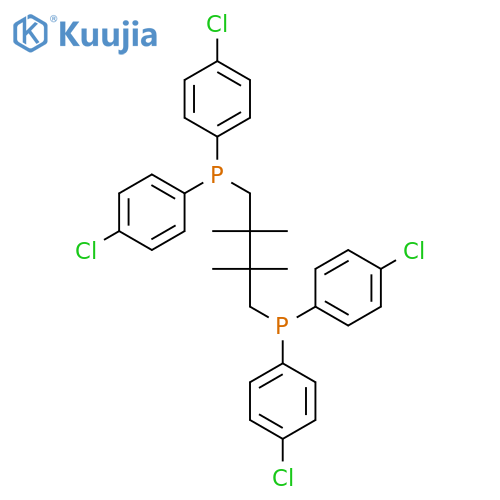 (2,2,3,3-Tetramethylbutane-1,4-diyl)bis[bis(4-chlorophenyl)phosphane] structure