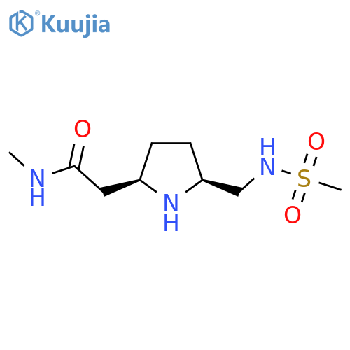 2-[(2R,5S)-5-(Methanesulfonamidomethyl)pyrrolidin-2-yl]-N-methylacetamide structure