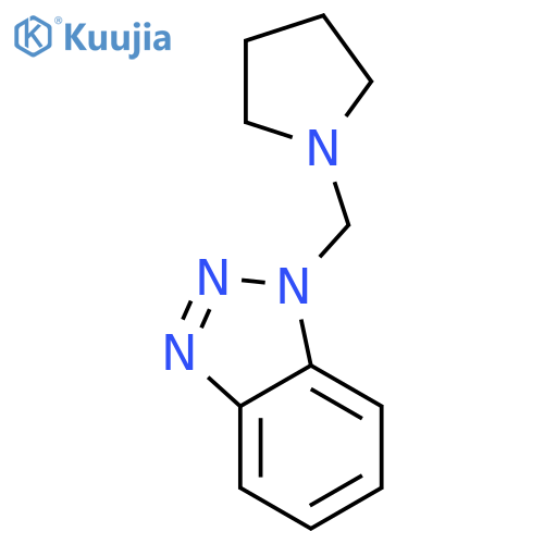 Benzotriazole, N-(1-pyrrolidinylmethyl)- structure