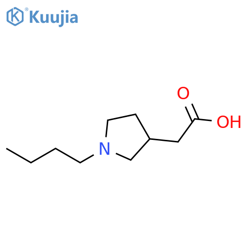 2-(1-butylpyrrolidin-3-yl)acetic acid structure