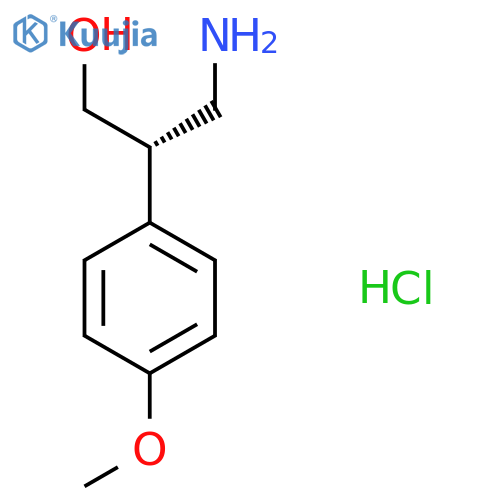 (S)-3-Amino-2-(4-methoxy-phenyl)-propan-1-ol hydrochloride structure