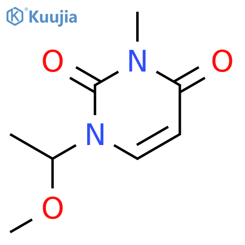 2,4(1H,3H)-Pyrimidinedione, 1-(1-methoxyethyl)-3-methyl- structure