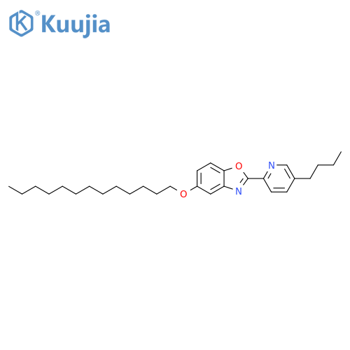 Benzoxazole, 2-(5-butyl-2-pyridinyl)-5-(tridecyloxy)- structure