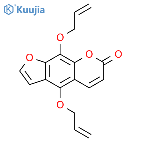 7H-FURO[3,2-G][1]BENZOPYRAN-7-ONE, 4,9-BIS(2-PROPENYLOXY)- structure