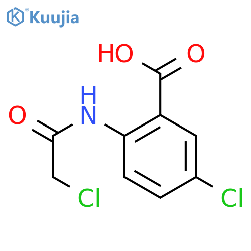 5-chloro-2-(2-chloroacetamido)benzoic acid structure