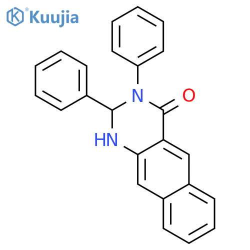 Benzo[g]quinazolin-4(1H)-one, 2,3-dihydro-2,3-diphenyl- structure