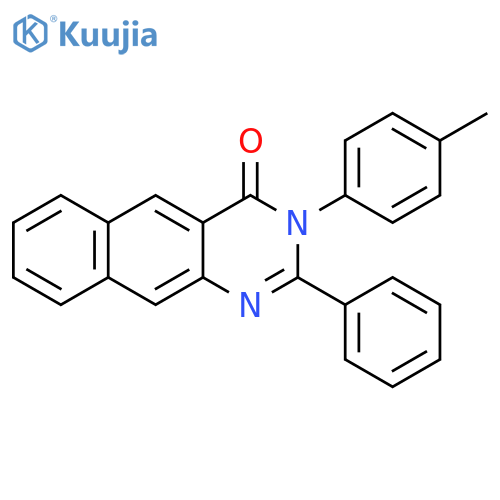 Benzo[g]quinazolin-4(3H)-one, 3-(4-methylphenyl)-2-phenyl- structure