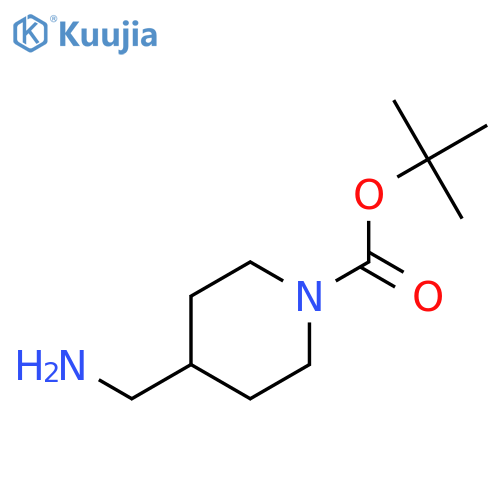 tert-butyl 4-(aminomethyl)piperidine-1-carboxylate structure