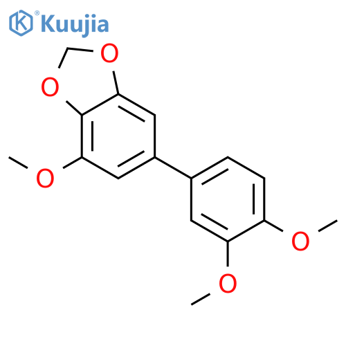 6-(3,4-Dimethoxyphenyl)-4-methoxy-2H-1,3-benzodioxole structure