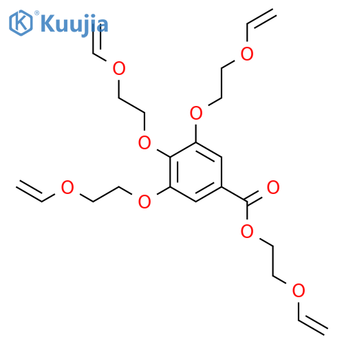 Benzoic acid, 3,4,5-tris[2-(ethenyloxy)ethoxy]-, 2-(ethenyloxy)ethyl ester structure