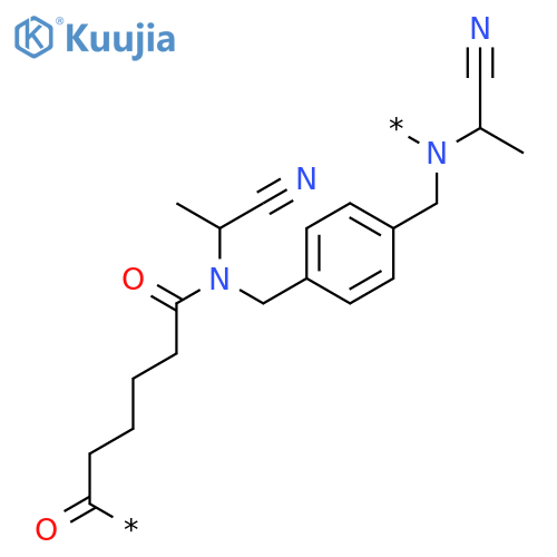 Poly[[(1-cyanoethyl)imino]methylene-1,4-phenylenemethylene[(1-cyanoethyl)imino](1,6-dioxo-1,6-hexanediyl)] structure