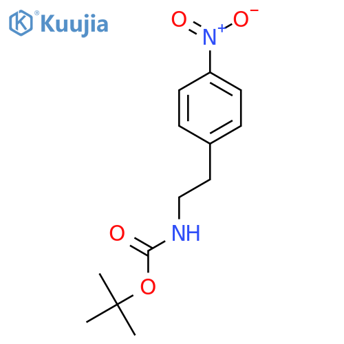 Carbamic acid, [2-(4-nitrophenyl)ethyl]-, 1,1-dimethylethyl ester structure