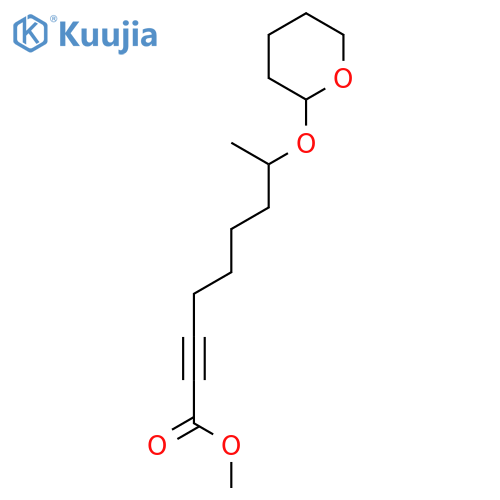 2-Nonynoic acid, 8-[(tetrahydro-2H-pyran-2-yl)oxy]-, methyl ester structure