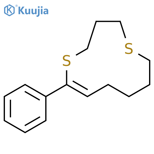 1,5-Dithiacycloundec-6-ene, 6-phenyl-, (Z)- structure