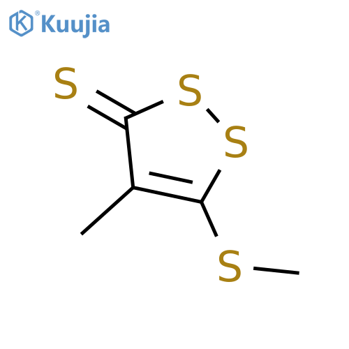 3H-1,2-Dithiole-3-thione, 4-methyl-5-(methylthio)- structure