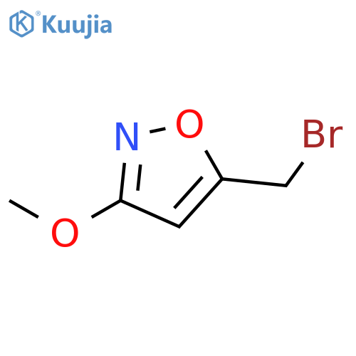 5-(bromomethyl)-3-methoxy-1,2-oxazole structure