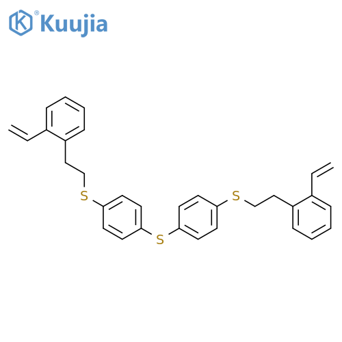 1,1'-{Sulfanediylbis[(4,1-phenylene)sulfanediylethane-2,1-diyl]}bis(2-ethenylbenzene) structure