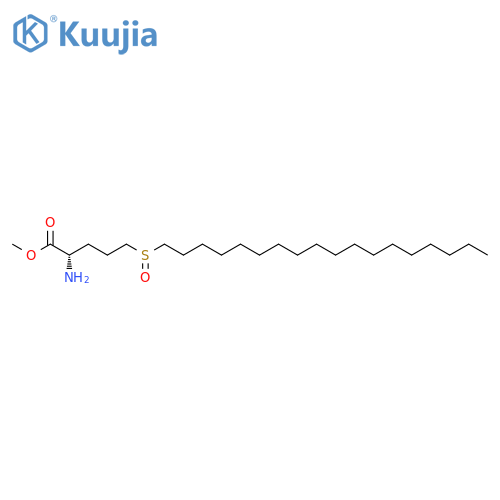 Norvaline, 5-(octadecylsulfinyl)-, methyl ester structure