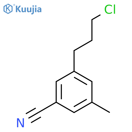 3-(3-Chloropropyl)-5-methylbenzonitrile structure