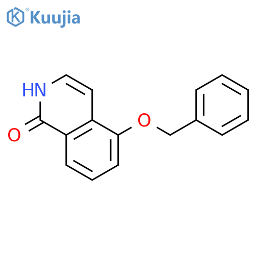 1(2H)-Isoquinolinone, 5-(phenylmethoxy)- structure