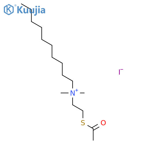 1-Decanaminium, N-[2-(acetylthio)ethyl]-N,N-dimethyl-, iodide structure