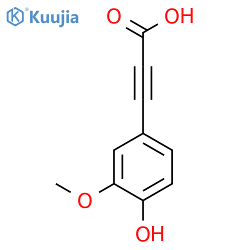 2-Propynoic acid, 3-(4-hydroxy-3-methoxyphenyl)- structure