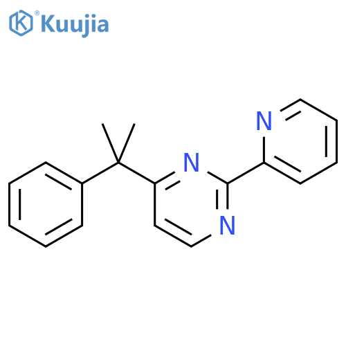 PYRIMIDINE, 4-(1-METHYL-1-PHENYLETHYL)-2-(2-PYRIDINYL)- structure