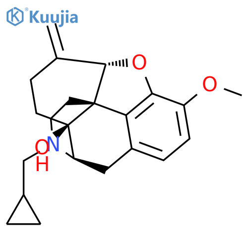 (4R,4aS,7aS,12bS)-3-(cyclopropylmethyl)-9-methoxy-7-methylene-2,3,4,4a,5,6,7,7a-octahydro-1H-4,12-methanobenzofuro[3,2-e]isoquinolin-4a-ol structure