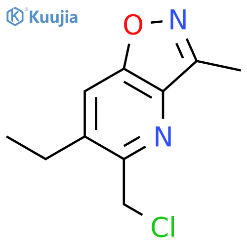 Isoxazolo[4,5-b]pyridine, 5-(chloromethyl)-6-ethyl-3-methyl- structure