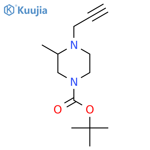 Tert-butyl 3-methyl-4-prop-2-ynylpiperazine-1-carboxylate structure