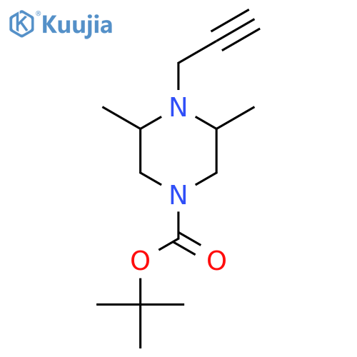 rac-tert-butyl (3R,5S)-3,5-dimethyl-4-(prop-2-yn-1-yl)piperazine-1-carboxylate, cis structure