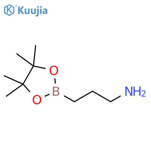 3-(tetramethyl-1,3,2-dioxaborolan-2-yl)propan-1-amine structure