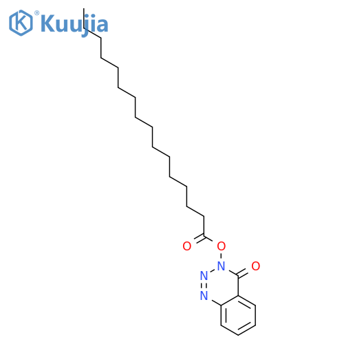 1,2,3-Benzotriazin-4(3H)-one, 3-[(1-oxohexadecyl)oxy]- structure
